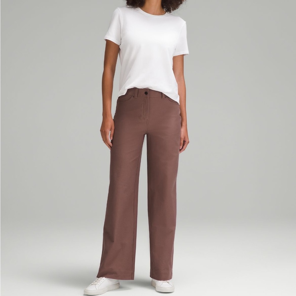 Lululemon City Sleek 5 pocket high rise wide leg pants
